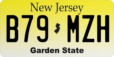NJ license plate B79MZH