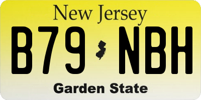 NJ license plate B79NBH