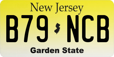 NJ license plate B79NCB