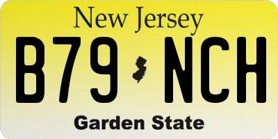 NJ license plate B79NCH