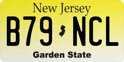 NJ license plate B79NCL
