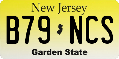 NJ license plate B79NCS