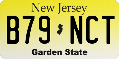 NJ license plate B79NCT