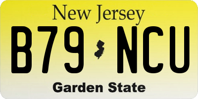 NJ license plate B79NCU
