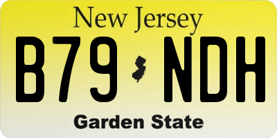 NJ license plate B79NDH