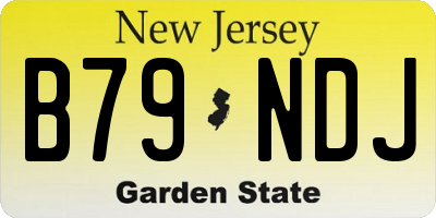 NJ license plate B79NDJ