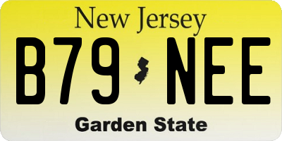 NJ license plate B79NEE