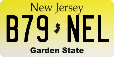 NJ license plate B79NEL