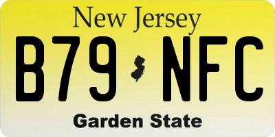 NJ license plate B79NFC