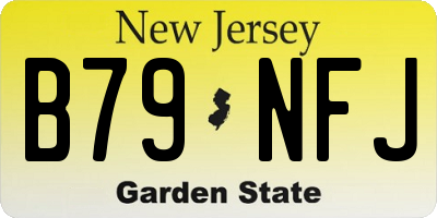 NJ license plate B79NFJ