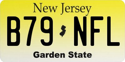 NJ license plate B79NFL