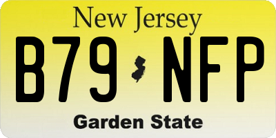 NJ license plate B79NFP