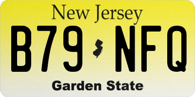NJ license plate B79NFQ