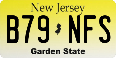 NJ license plate B79NFS