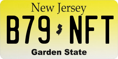 NJ license plate B79NFT