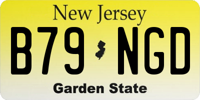 NJ license plate B79NGD