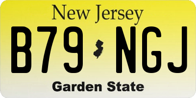 NJ license plate B79NGJ