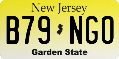 NJ license plate B79NGO