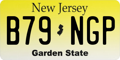 NJ license plate B79NGP