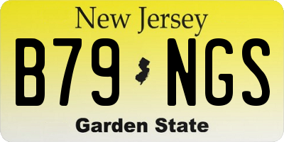NJ license plate B79NGS