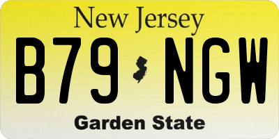 NJ license plate B79NGW