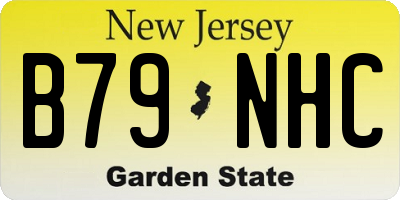 NJ license plate B79NHC