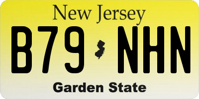 NJ license plate B79NHN