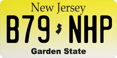 NJ license plate B79NHP