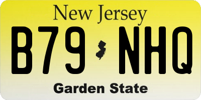 NJ license plate B79NHQ