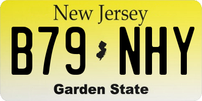NJ license plate B79NHY