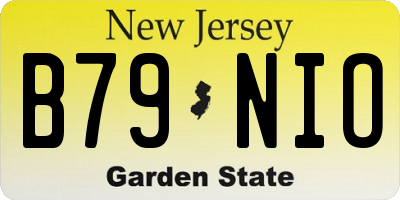 NJ license plate B79NIO
