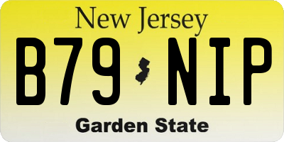 NJ license plate B79NIP