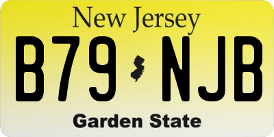 NJ license plate B79NJB