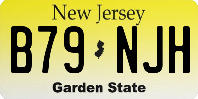 NJ license plate B79NJH