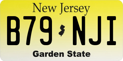 NJ license plate B79NJI