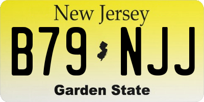 NJ license plate B79NJJ