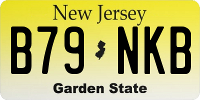 NJ license plate B79NKB