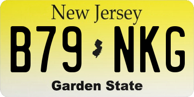 NJ license plate B79NKG