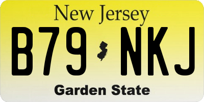 NJ license plate B79NKJ
