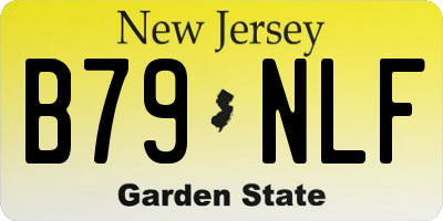 NJ license plate B79NLF