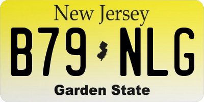 NJ license plate B79NLG