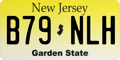 NJ license plate B79NLH