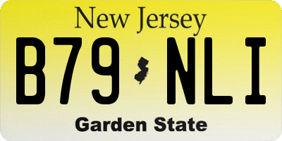 NJ license plate B79NLI
