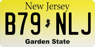 NJ license plate B79NLJ