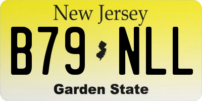 NJ license plate B79NLL