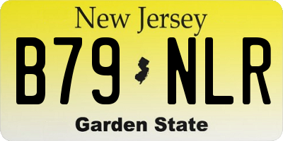 NJ license plate B79NLR