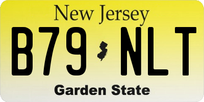 NJ license plate B79NLT