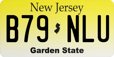 NJ license plate B79NLU