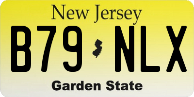 NJ license plate B79NLX