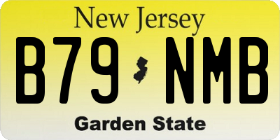 NJ license plate B79NMB